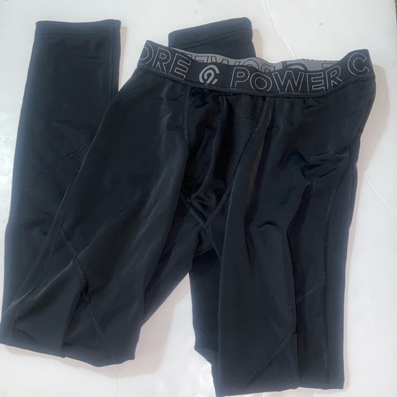 4/$25 POWER CORE COMPRESSION PANTS SIZE APPROXIMATELY XS S NO LABEL - Picture 3 of 10